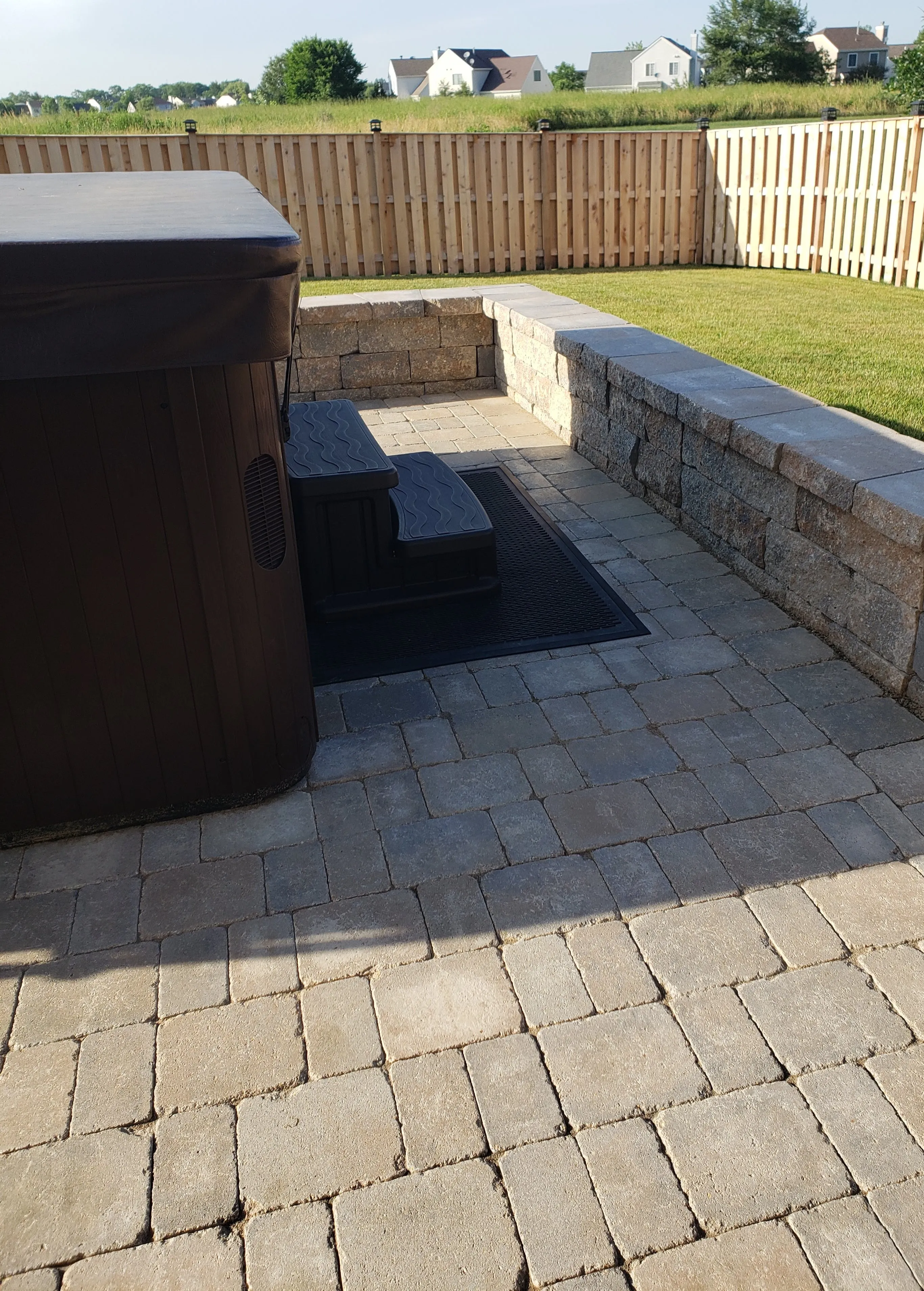Retaining wall installation in Vernon Hills, IL